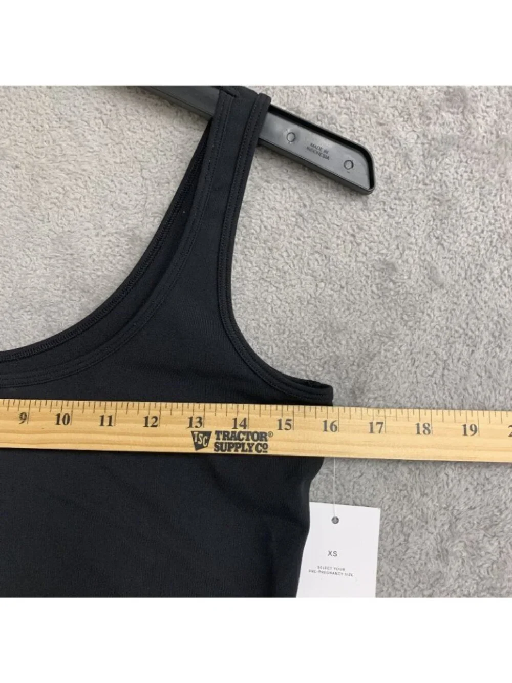 NWT Women's XS Ingrid & Isabel Black Maternity Tank Bodysuit Scoop Neck J1809 - Picture 6 of 12